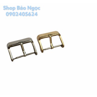 Khóa kim đồng hồ chất liệu inox dày màu trắng, vàng đủ size 16-18-20-22 (KKD)
