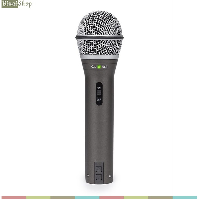Micro USB/XLR thu âm Dynamic Samson Q2U