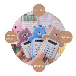 Máy tính mini hình gấu bỏ túi dễ thương màu ngẫu nhiên