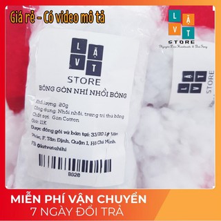 Bông gòn nhí tạo hiệu ứng chụp ảnh, nhồi bông thú