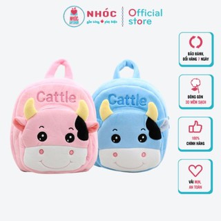 Ba Lô Gấu Bông Cho Bé Bé Thú Bông Bò Hoạt  Bông Mềm, Hàng Cao Cấp, Thời Trang An Toàn Dễ Thương, Nhiều Kiểu - NHÓC