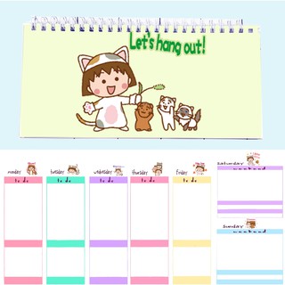 Sổ kế hoạch tuần maruko WPI32 hoạt hình Weekly Planner 52 trang thần tượng idol