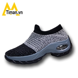Giày thể thao nữ, giày độn đế TIMAN N01 mẫu mới nhất 2021 bảo hành 1 năm