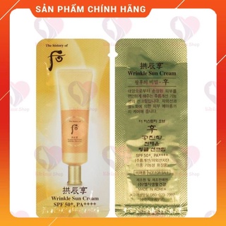 (DATE 2024) Gói kem chống nắng whoo vàng Winkle Sun Cream 1ml