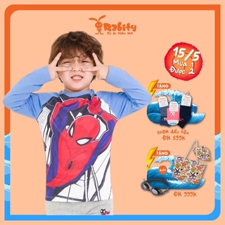 Áo thun bé trai dài tay RABITY cổ tròn hình người nhện Spider man 5512.5519.5538