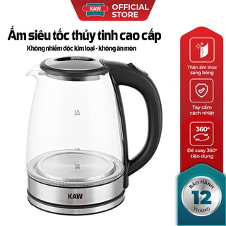 Ấm Điện Siêu Tốc, Ấm Siêu Tốc Thủy Tinh RAPIDO 1.8L Thiết Kế Hiện Đại Trong Suốt Đun Nước Siêu Nhanh Có Đèn LED Khi Sôi