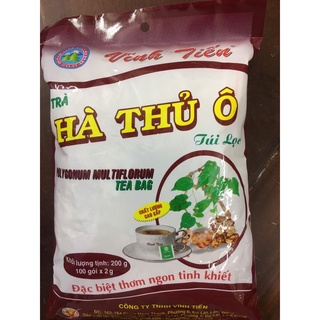 TRÀ HÀ THỦ Ô VĨNH TIẾN 100 GÓI TÚI LỌC - GIÚP BỔ MÁU VÀ ĐEN TÓC- THÍCH HỢP CHO NGƯỜI TÓC BẠC SỚM