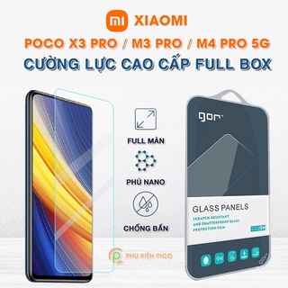Kính cường lực Poco X3 Pro / F3 / Poco M4 Pro 5G / X5 Pro full màn hình chính hãng Gor - Dán màn hình Xiaomi Poco M3 Pro