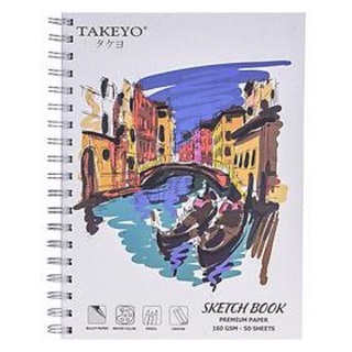 sổ lò xo vẽ a4 takeyo 50 tờ