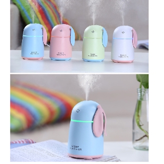 Máy xông tinh dầu và phun sương tạo ẩm MKT11 tai thỏ