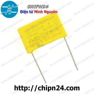 [5 CON] Tụ hộp 224 275VAC 22.5mm (0.22uF MEX/TENDA MKP K X2 40/100/21)