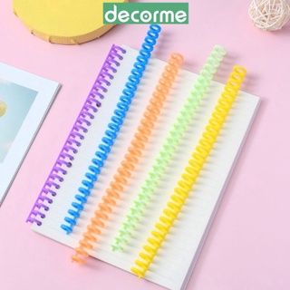 Binder Thanh còng nhựa màu 2 size bìa nhựa nhiều màu phụ kiện sổ còng DECORME