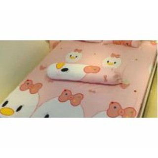 Vỏ gối ôm Cotton Poly 30x100cm có dây rút,được chọn mẫu trên bài,vịt hồng