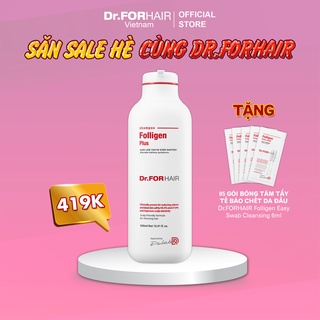 Dầu gội đầu sạch gàu, kích thích mọc tóc, dầu gội đầu giảm rụng tóc Dr.ForHair Folligen Plus Shampoo 500ml