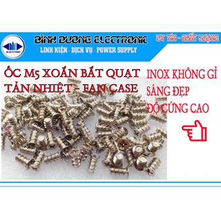 BỘ 20 ỐC 5MM  XOẮN BẮT VÍT CHO QUẠT TẢN NHIỆT - FAN CASE MỚI