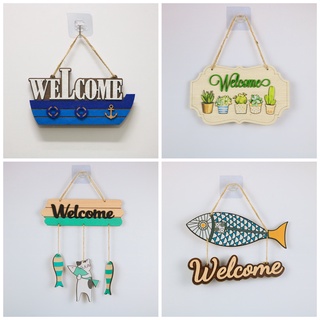 [Mã LIFEXANH03 giảm 10% đơn 500K] Bảng Gỗ Decor Trang Trí Chữ WELCOME