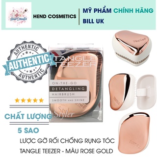 Lược gỡ rối ngăn ngừa rụng tóc Tangle Teezer Compact Styler Detangling Hairbrush - Rose Gold (Bill Anh)