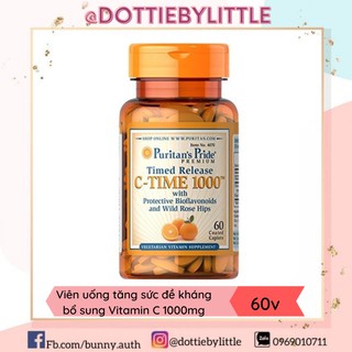 [BILL US] Viên uống bổ sung Vitamin C 1000mg Puritan's Pride