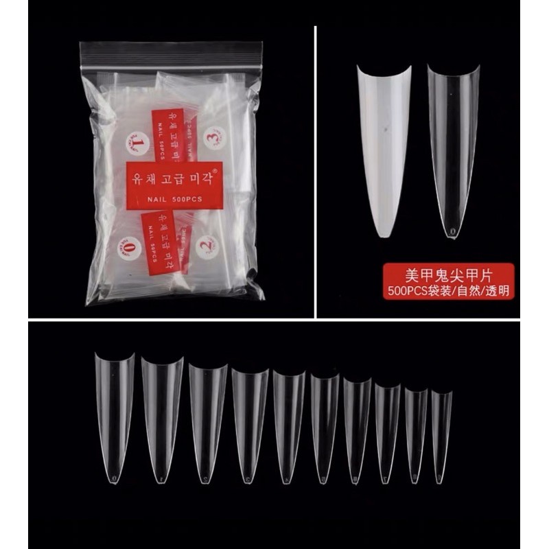 móng nối ,móng tip  ,vuông thang