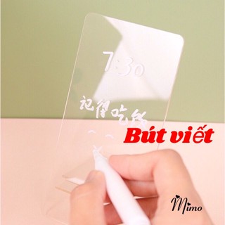 Bút viết bảng ghi chú trong suốt,viết gương, bề mặt kính rất thú vị, mực màu đen và trắng có thể tẩy xoá dễ dàng