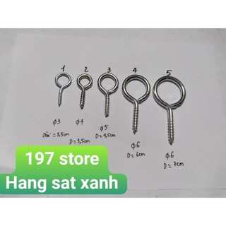 HỘP 10 chiếc MÓC KHUY TRÒN, MÓC TRÒN ĐỦ CỠ