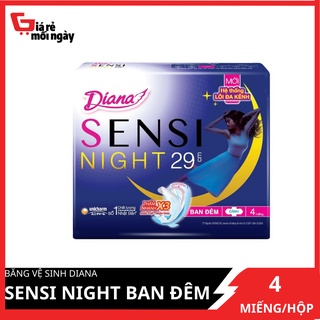Băng vệ sinh Diana Sensi Night Ban Đêm 29cm 4 miếng/gói
