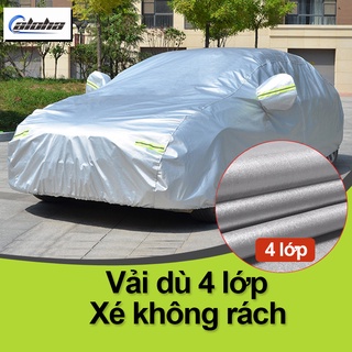 Bạt Phủ Ô Tô 4 Chỗ - 7 Chỗ - Bán Tải - Bạt Phủ Trùm Xe Ô Tô + Quà Tặng Túi Thơm Hình Cây Thông Treo Xe