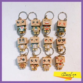 Móc Khóa Danbo Sắc Thái - Handmade - Chất Liệu Gỗ (Veneer)