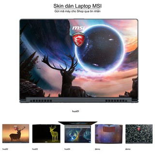 Skin dán Laptop MSI in hình Con hươu