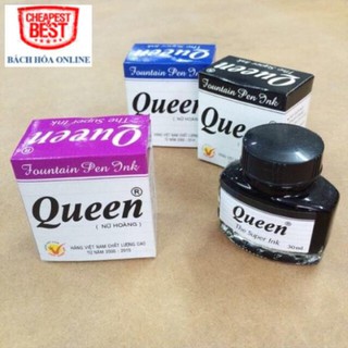 Mực Queen có 3 màu : Tím -Xanh -Đen .