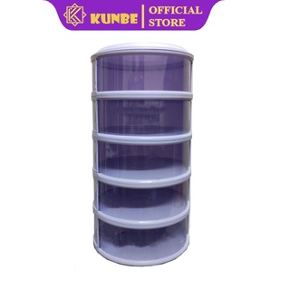 Lồng Bàn 5 Tầng Giữ Nhiệt Thức Ăn KUNBE - Bảo Quản Chống Bụi Và Côn Trùng, Bản Lắp Ráp