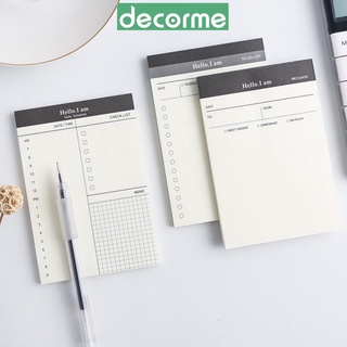 [Mã SKAMLSC095 giảm 10% tối đa 70K đơn 100K] Giấy nhớ note DAILY SCHEDULE 84*124 50P phụ kiện văn phòng phẩm decorme