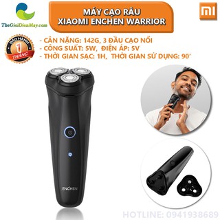 Máy cạo râu Xiaomi Enchen Warrior - Bảo hành 1 tháng - Shop Thế Giới Điện Máy