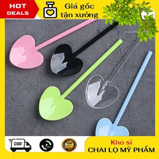 [GIÁ TẬN GỐC] Muỗng tim múc kem, xẻng nhựa dùng trong spa, phụ kiện du lịch