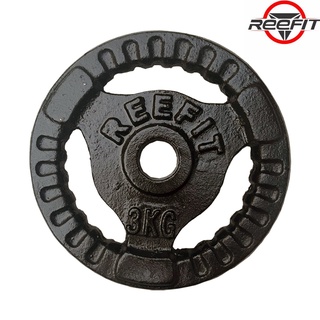 Tạ miếng gang Reefit 3kg màu đen