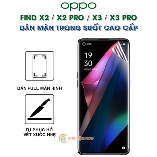 Dán màn hình Oppo Find X3 full màn dẻo trong suốt PPF tự phục hồi vết xước - Dán dẻo Oppo Find X3 / X3 Pro
