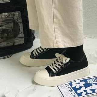 Giày Thể Thao Nữ Độn Đế Trơn Cao 4cm