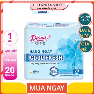 Băng vệ sinh Diana hàng ngày Sensi Cool Fresh 20 miếng/gói