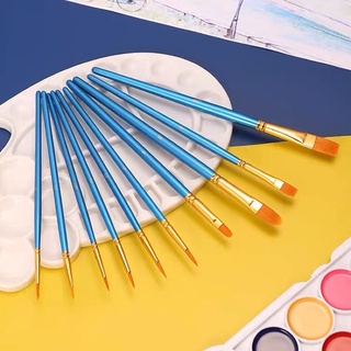 Bộ Cọ Vẽ Acrylic, Sơn Dầu Giá Rẻ 10 cây