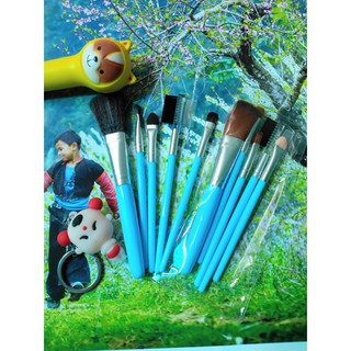 Bộ Cọ Trang Điểm 5 Món Tiện Lợi Màu Xanh - Hồng