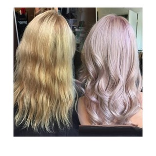 Thuốc Nhuộm Tóc Màu Hồng Khói Phấn, Hồng Thạch Anh Cần Tẩy Tóc Smoke Amethyst Blonde