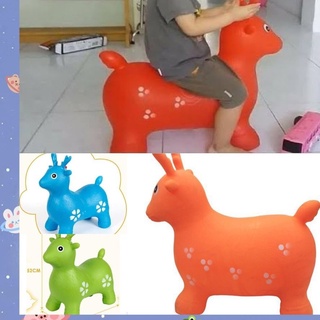 Thú nhún hươu bơm hơi cho bé loại to