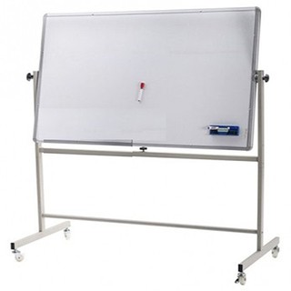 Bảng từ trắng di động  kích thước 120 x 240cm tặng kèm bút, nam châm, lau bảng