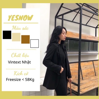 Áo Blazer màu đen, áo vest tay dài trơn cho nữ 🥑 FREESHIP 🥑 Blazer 1 lớp màu đen trơn phong cách Hàn Quốc hot nhất 2021