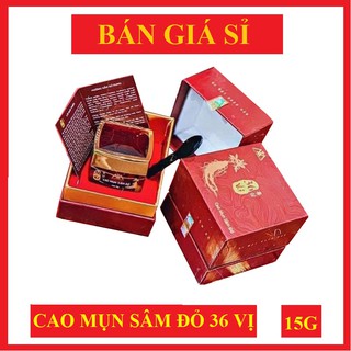 Cao mụn sâm đỏ 36 vị MEEA ORGANIC 15g sản phẩm dành cho da dầu mụn
