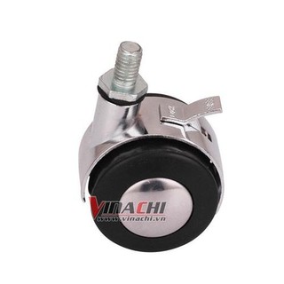 Bánh xe lăn inox chốt vặn khóa hãm - 8x38mm bộ 2 cái