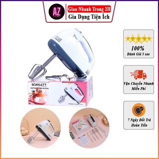 Máy Đánh Trứng Cầm Tay, Máy Đánh Trứng Mini 7 Tốc Độ Cực Mạnh Kèm 4 Thanh Đánh Trứng - Bảo Hành 6 tháng