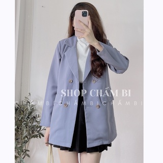 Áo Blazer Vest Nữ 1 Lớp Khoác Ngoài Dài Tay Nhiều Màu Kiểu Dáng Trẻ Trung - A.016