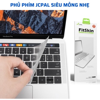 Phủ phím cho Macbook 12/13/15inch JCPAL Verskin Silicon Keyboard-siêu mỏng, ôm khít bàn phím, chống nước, chống bụi bẩn