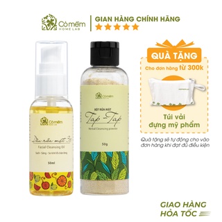 Combo Rửa Mặt 2 Bước Sạch Sâu Cỏ Mềm